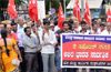 Trade Unions stage protest; accuse Centre of appeasing corporates